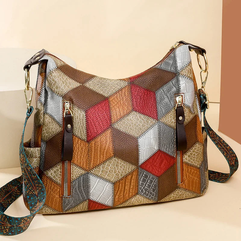 Sienna Patchwork Shoulder Bag