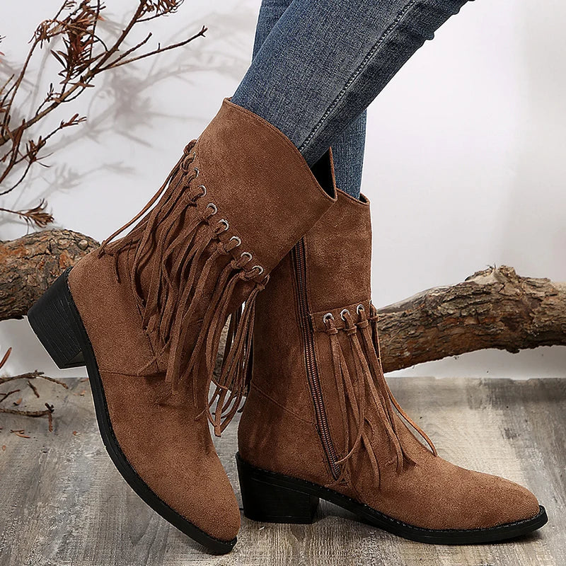 Dakota Fringe Boots