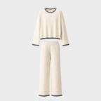 Noémie | Knit Pullover & Wide-Leg Pants Set