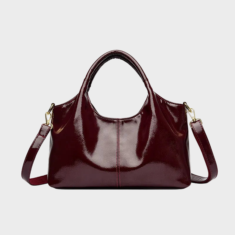Glossy Leather Handbag