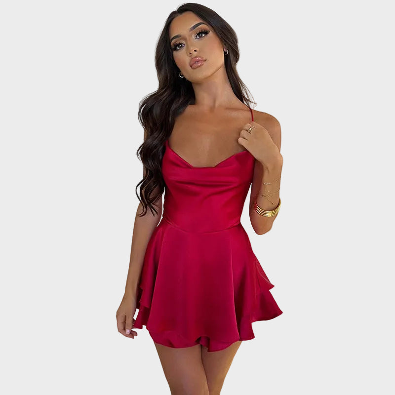 Lunara | Satin Flow Mini Dress