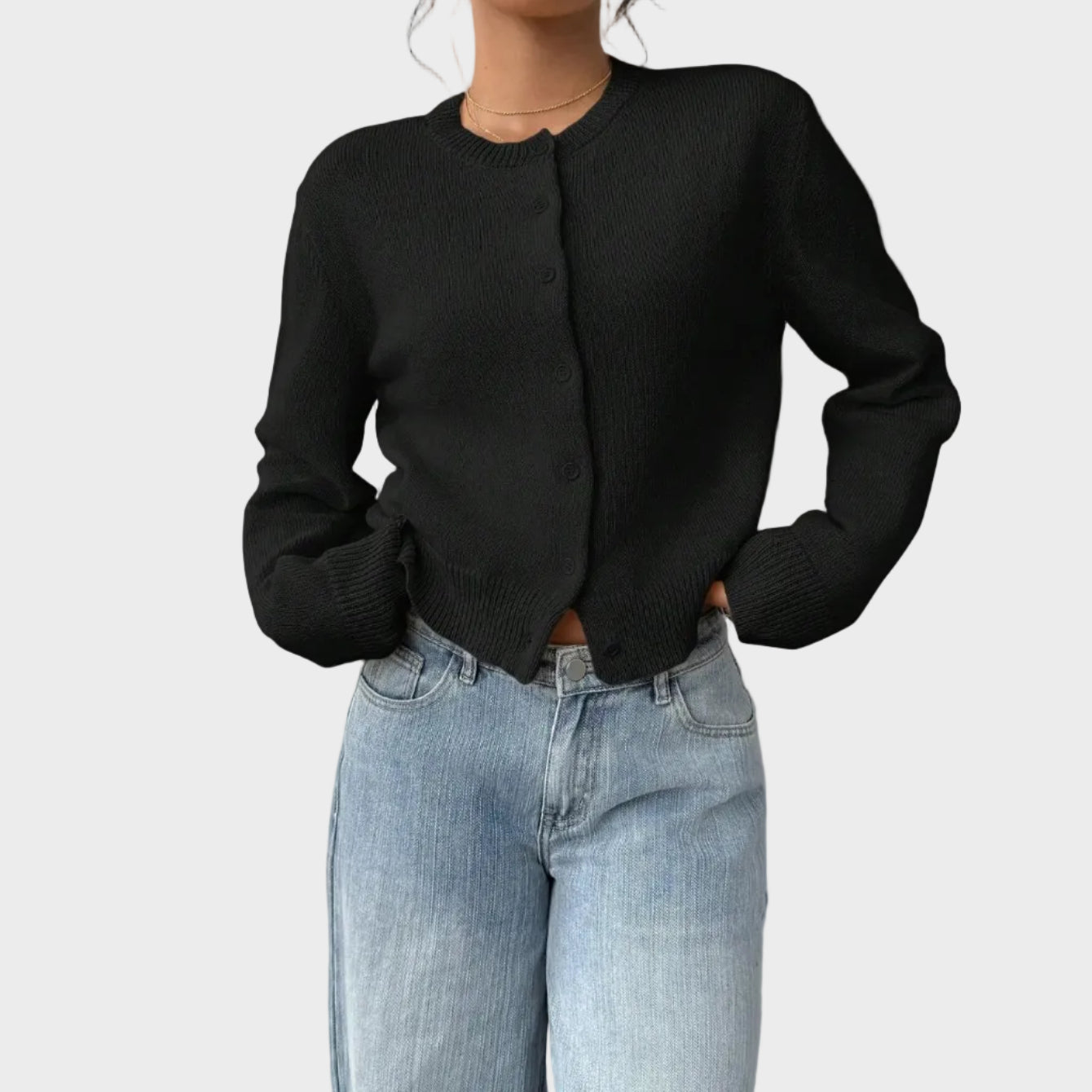 Lily | Soft Buttoned Knit Cardigan