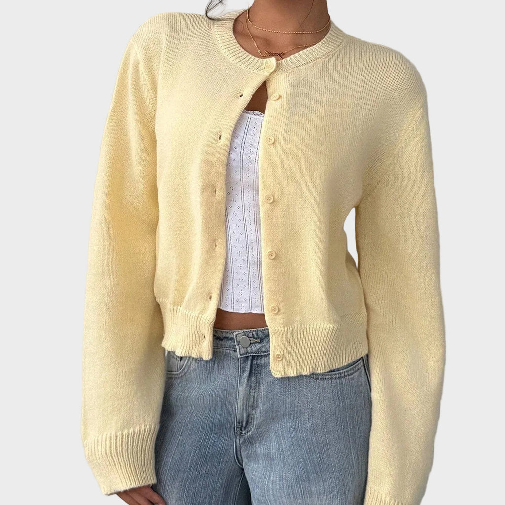Lily | Soft Buttoned Knit Cardigan