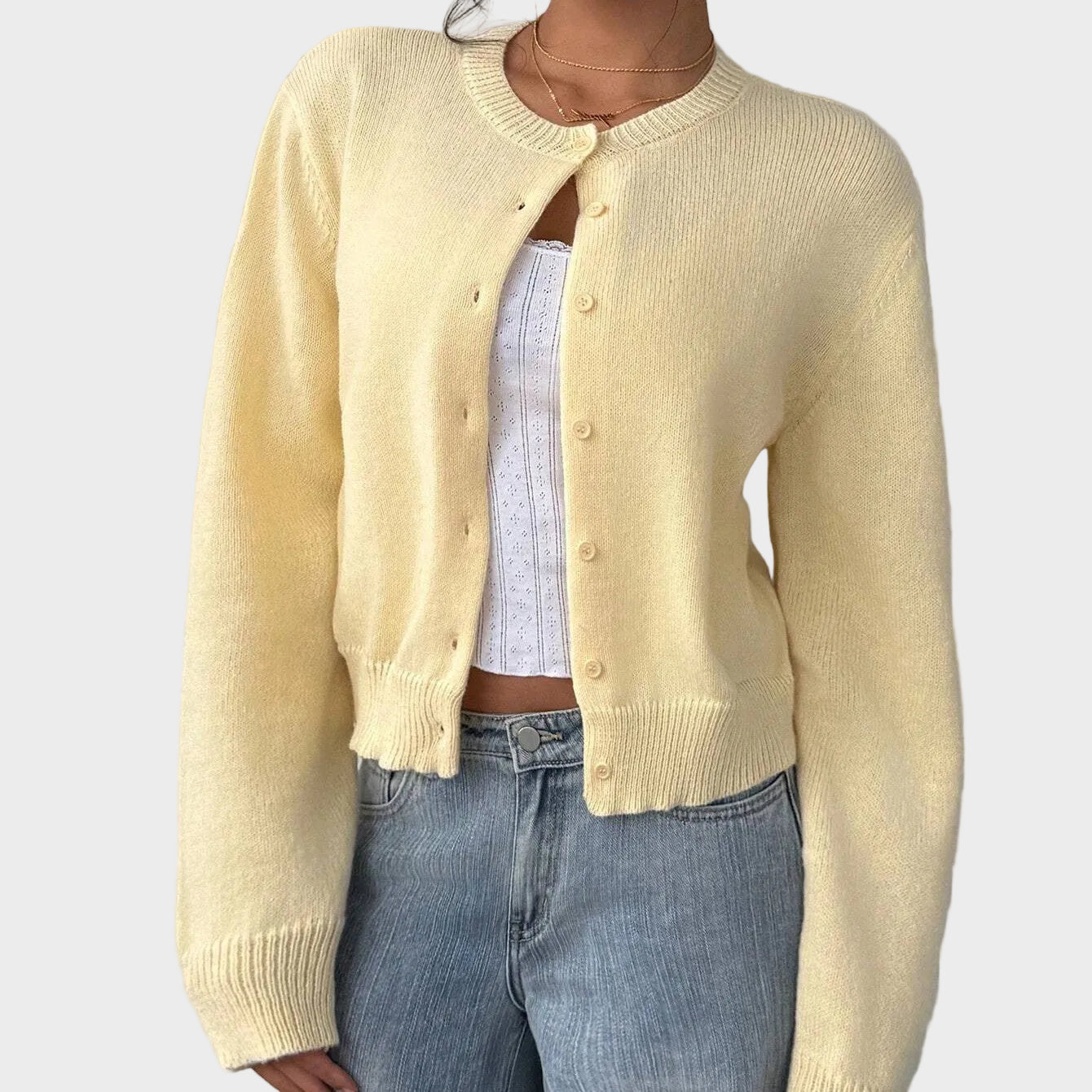 Lily | Soft Buttoned Knit Cardigan