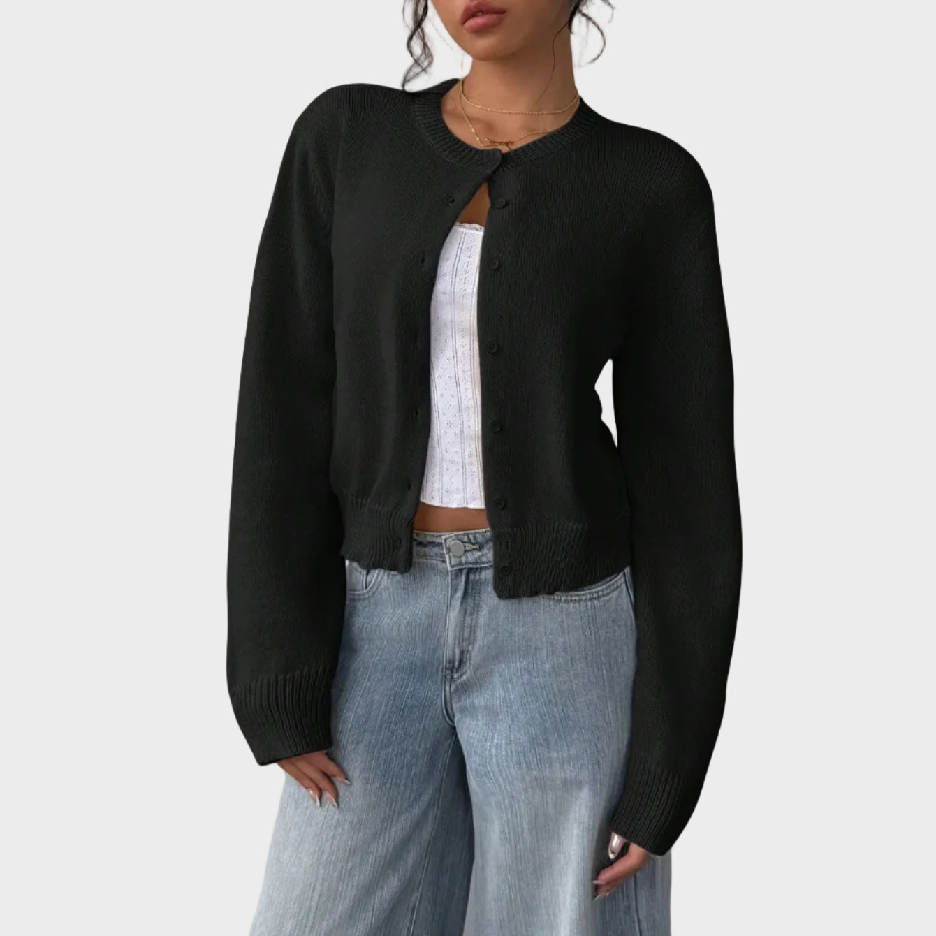 Lily | Soft Buttoned Knit Cardigan