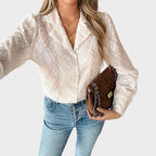 Emily | Textured Button-Up Blouse