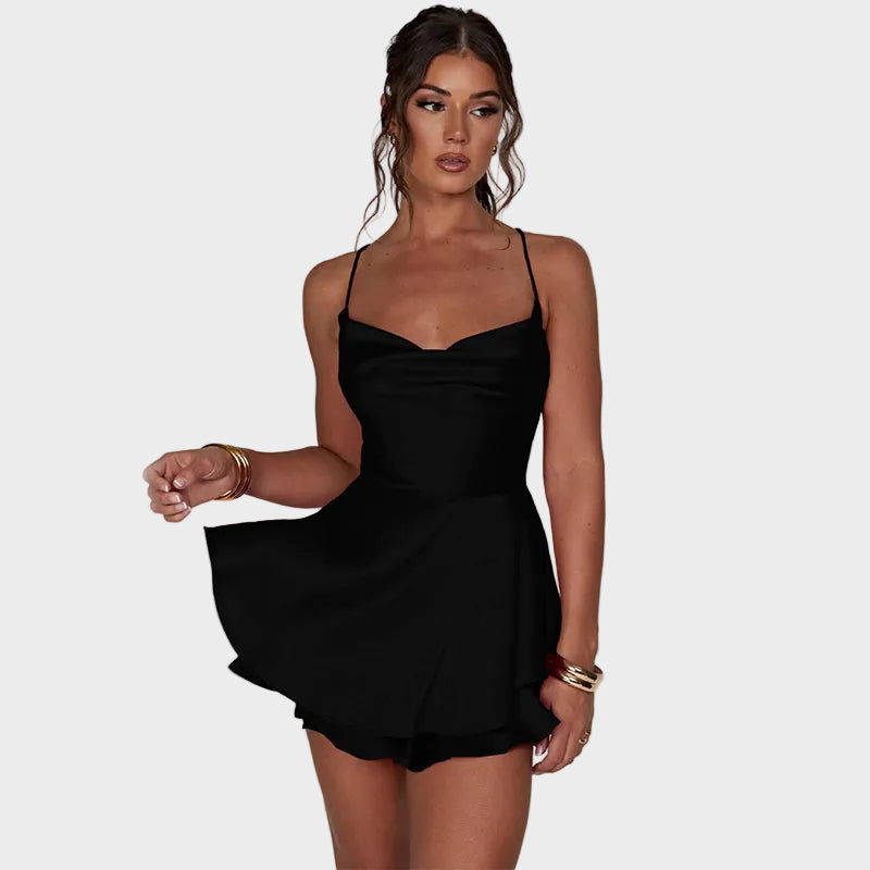 Lunara | Satin Flow Mini Dress