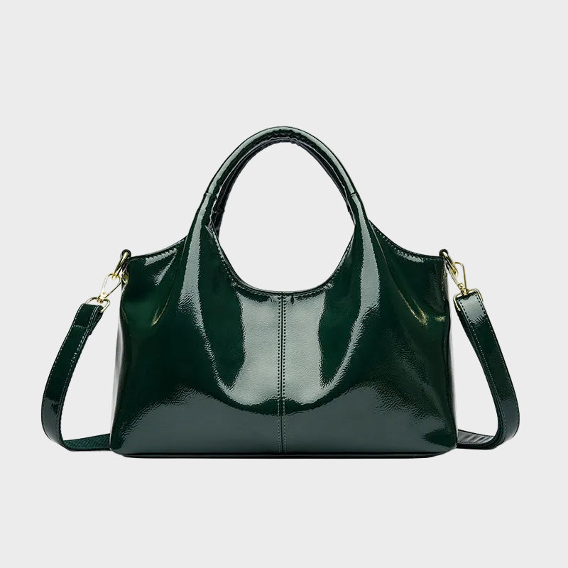 Glossy Leather Handbag