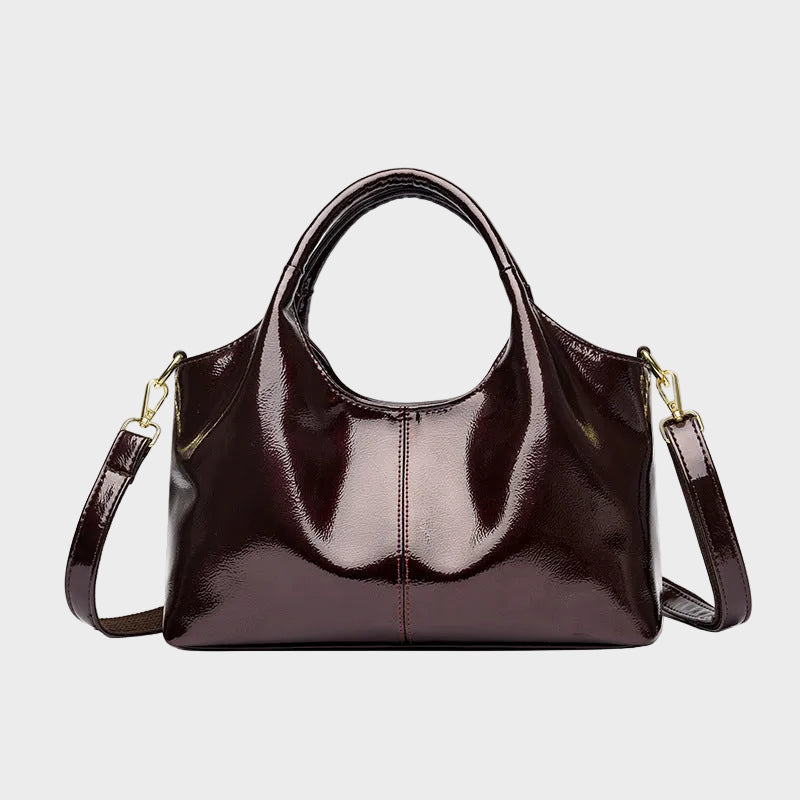 Glossy Leather Handbag